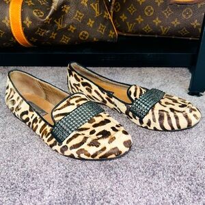 Steve Madden leopard print loafers